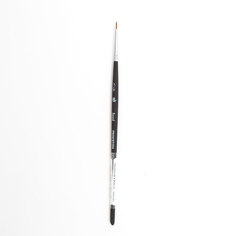 Princeton, Brushes, Art & School, Elite, Synthetic, Kolinsky Sable, Watercolor, 105319, Round, 3/0